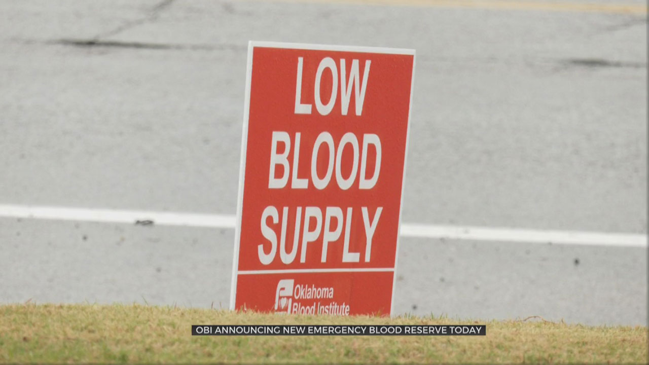 Oklahoma Blood Institutes To Launch Nation's First Emergency Blood Reserve