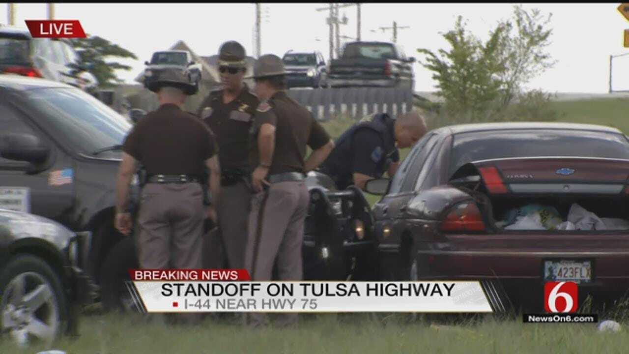 Chase Suspect Stops Traffic On Tulsa Interstate