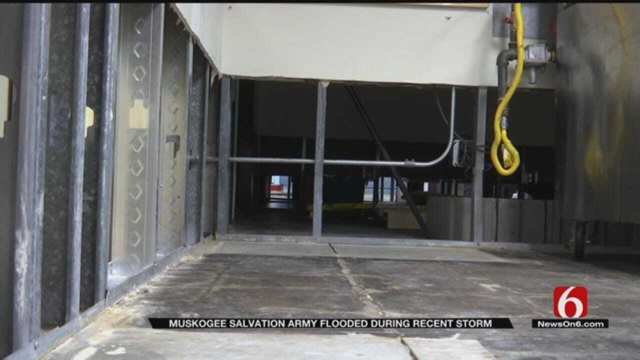 Salvation Army Of Muskogee Building Flooded After Storms