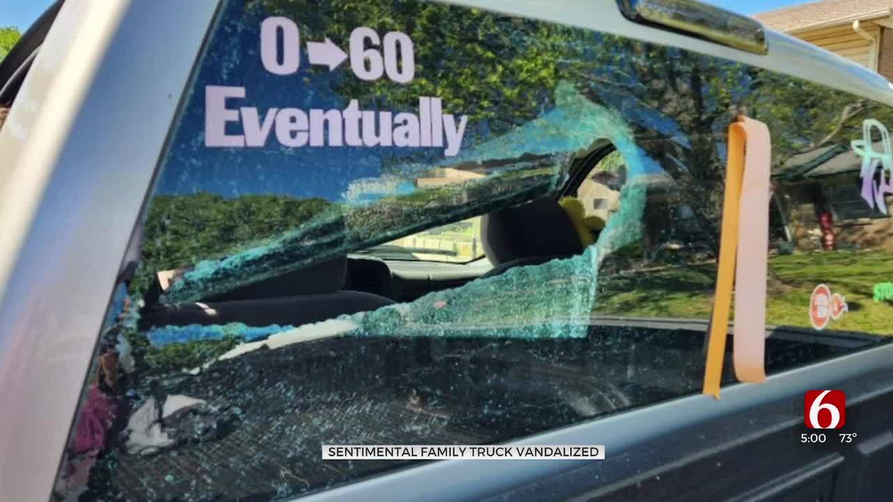 Glenpool Mother Angry Someone Vandalized Son's Truck