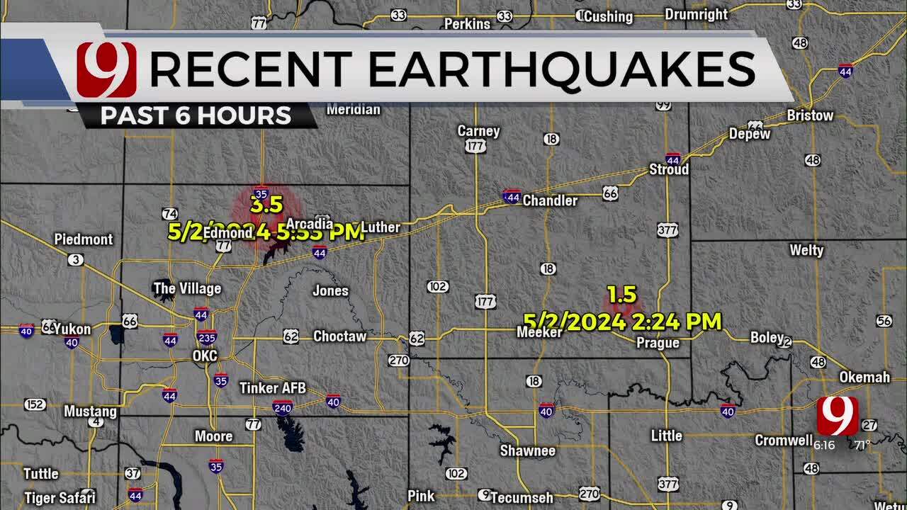 Viewers Report Feeling 3.5 Magnitude Earthquake In Edmond