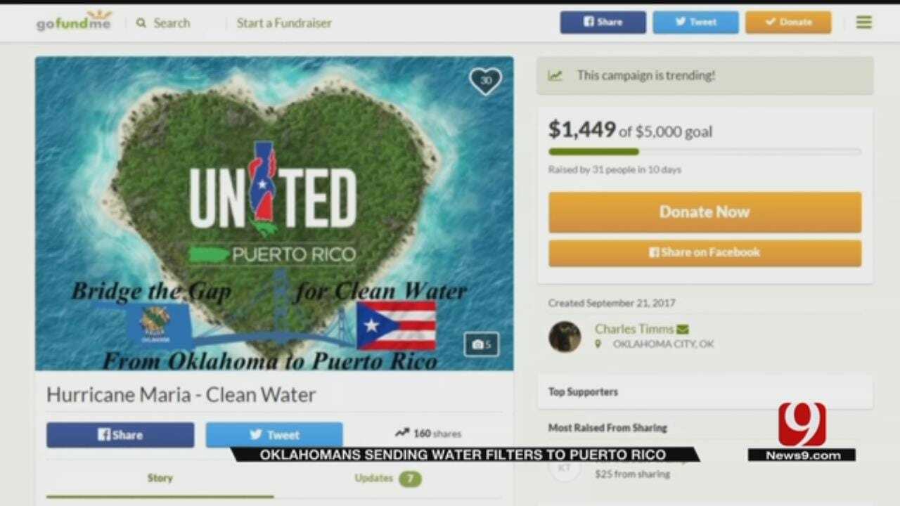 OKC Couple Collects Water Filters For Puerto Rico Hurricane Relief