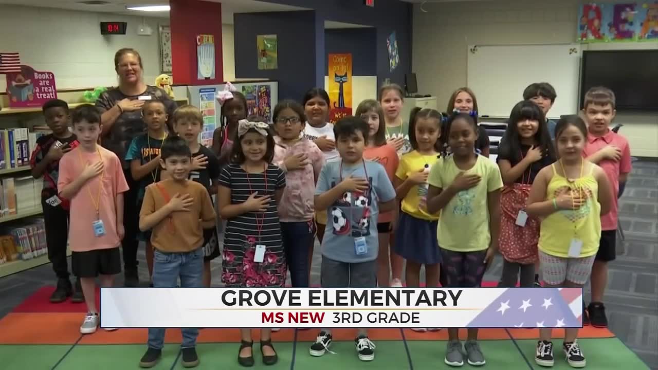 Daily Pledge: 3rd Grade Students From Grove Elementary