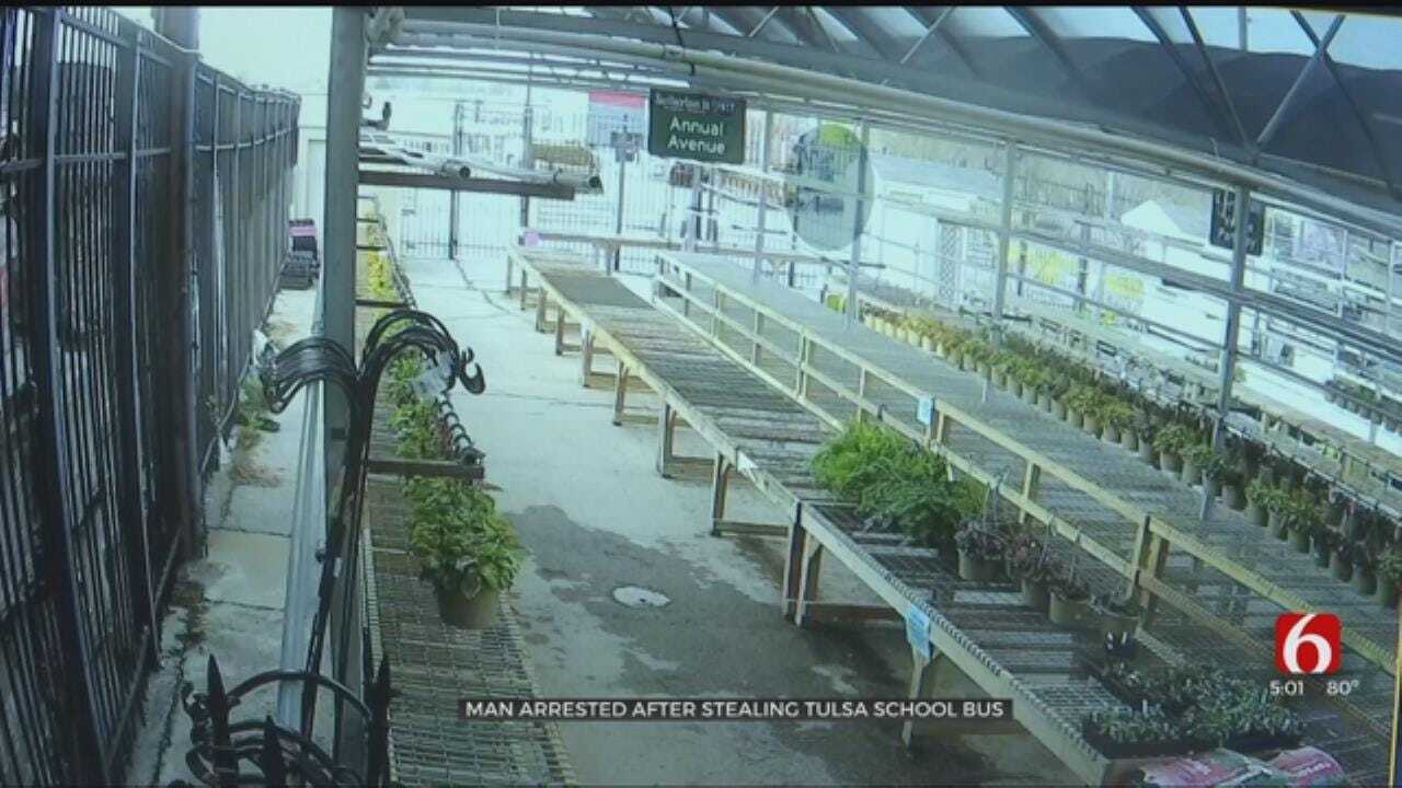 Man Steals School Bus From QuikTrip, Tulsa Police Say