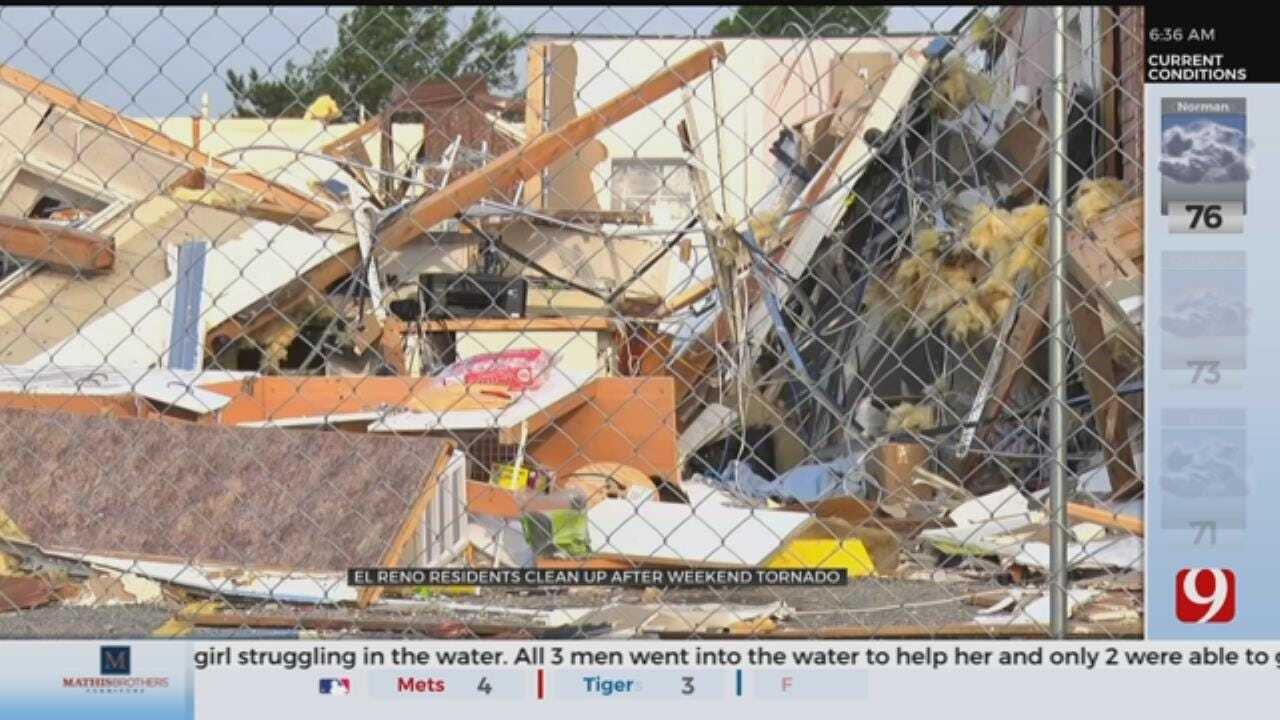 El Reno Residents Clean Up After Weekend Tornado