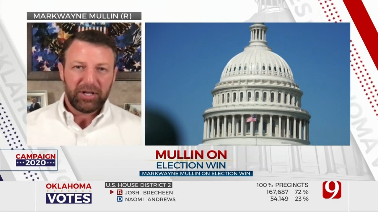 WATCH: Markwayne Mullin Discusses Election Win, Plans For Senate During News 9 This Morning