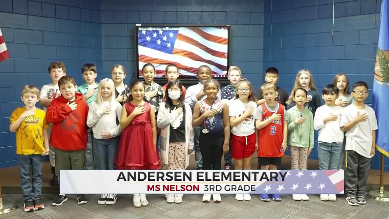 Daily Pledge: 3rd Grade Students From Andersen Elementary