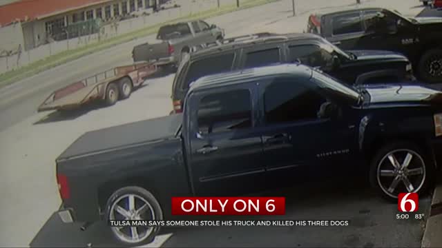 Tulsa Man Heartbroken After He Says Someone Stole His Truck, Killed His 3 Dogs