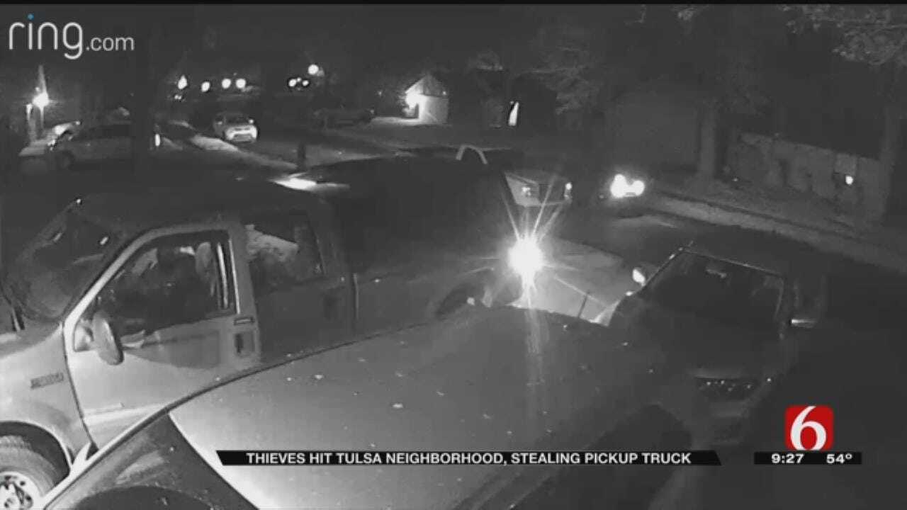 Tulsa Thieves Raid Neighborhood, Steal Truck