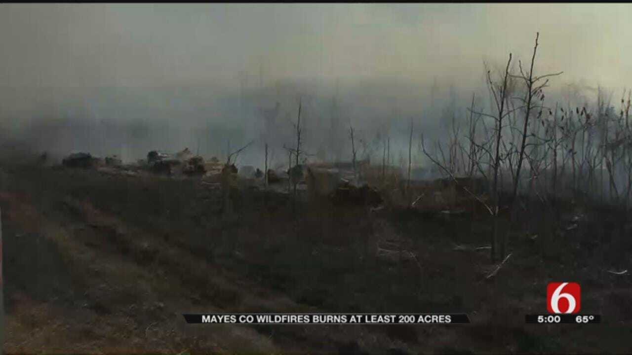 Multiple Wildfires Whip Up Across Northeast Oklahoma