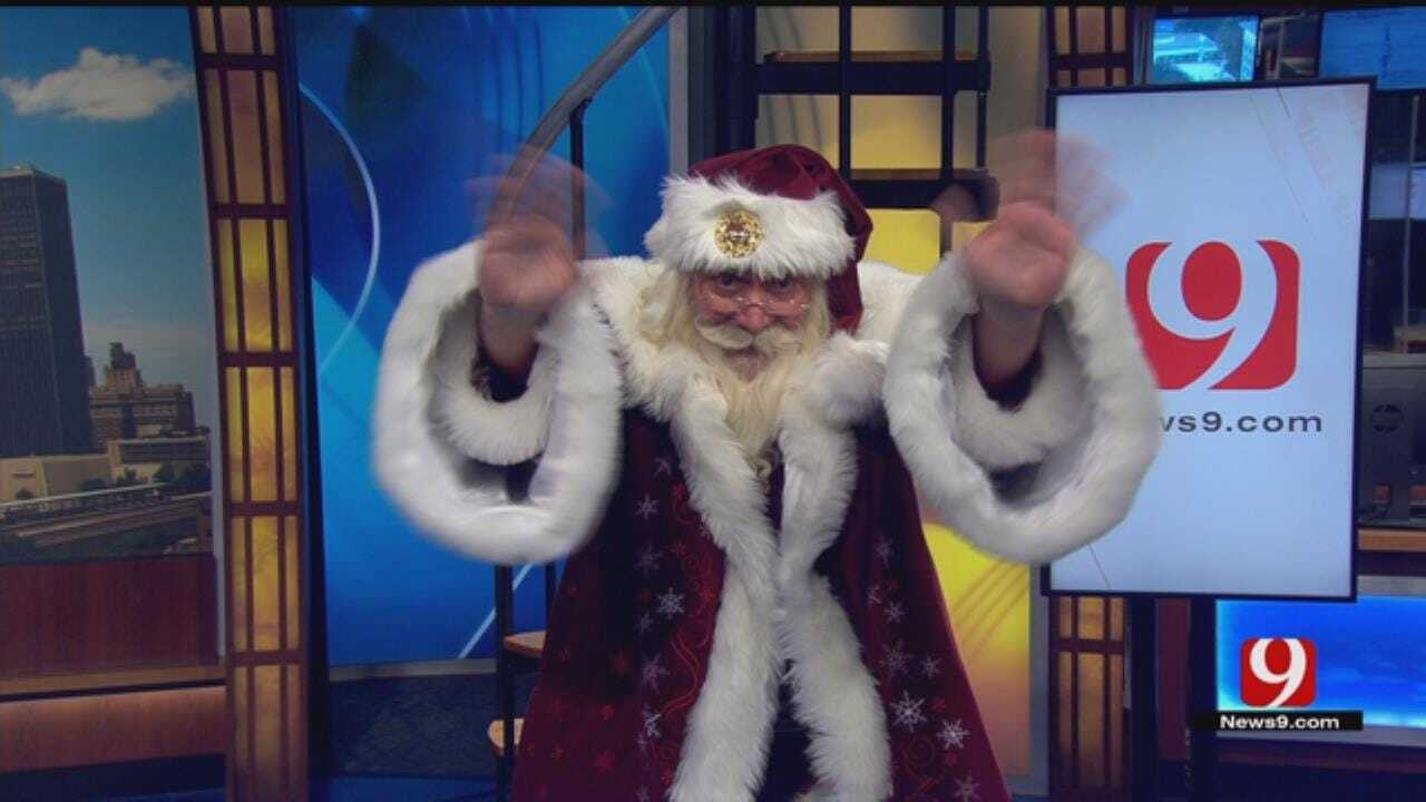 Santa Makes Surprise Appearance On News 9