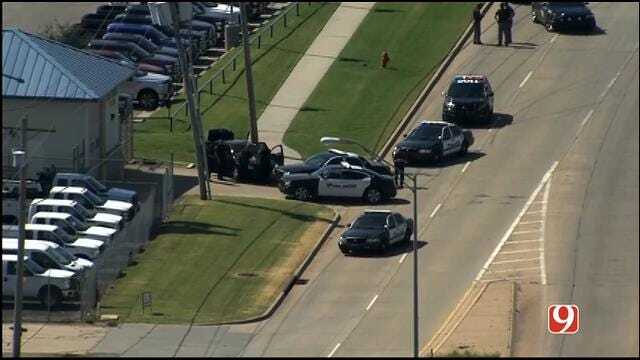 WEB EXTRA: SkyNews 9 Flies Over Scene Where Norman Police Chase Ended