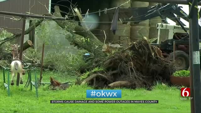 Severe Storms Leave Damage In Mayes County