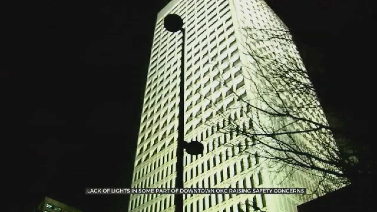 Lack Of Lights In Downtown OKC Raising Safety Concerns