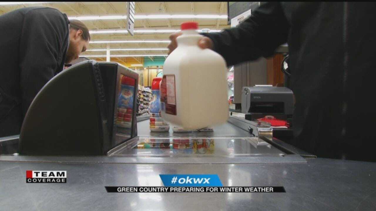 Gas, Milk & More: Oklahomans Prepare For Winter Weather
