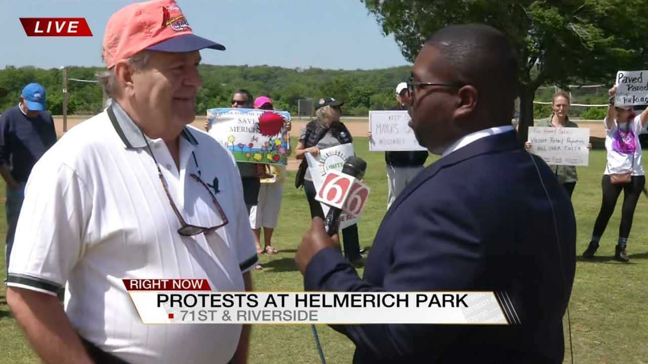 Protesters Push Back Against Sale Of Tulsa Helmerich Park