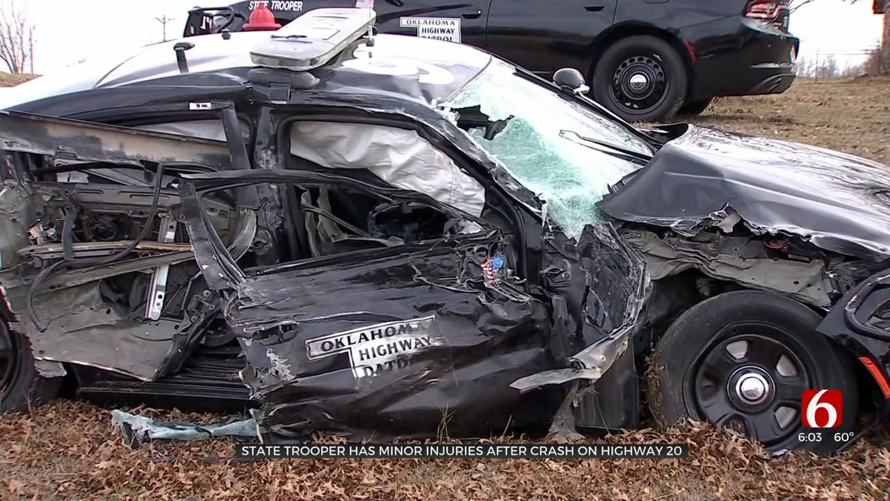 Trooper Involved In Wreck While Responding To Call In Rogers County, OHP Says
