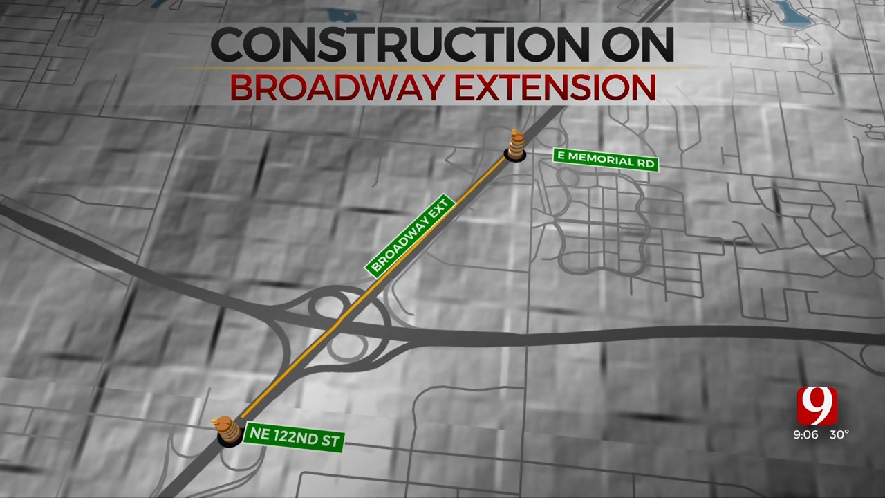 Southbound Broadway Extension Narrowed To 2 Lanes Between Memorial, 122nd For Bridge Repairs 