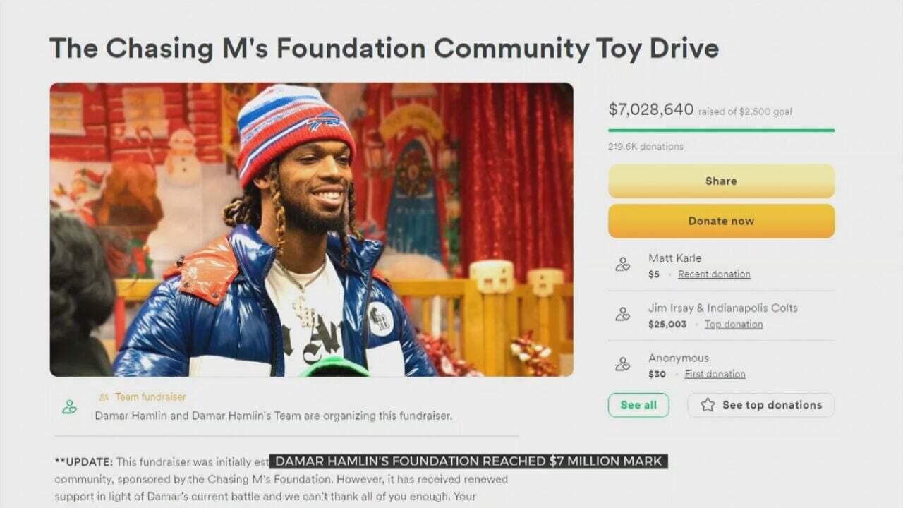 Fans Give Millions To Damar Hamlin’s Toy Drive For Kids