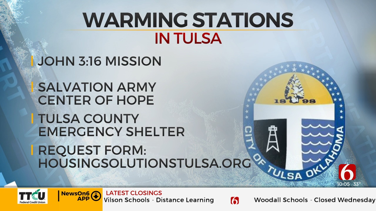 Three Warming Shelters Open In Tulsa 