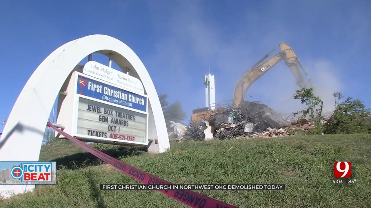 Iconic First Christian Church Structure Has Been Torn Down In Northwest OKC