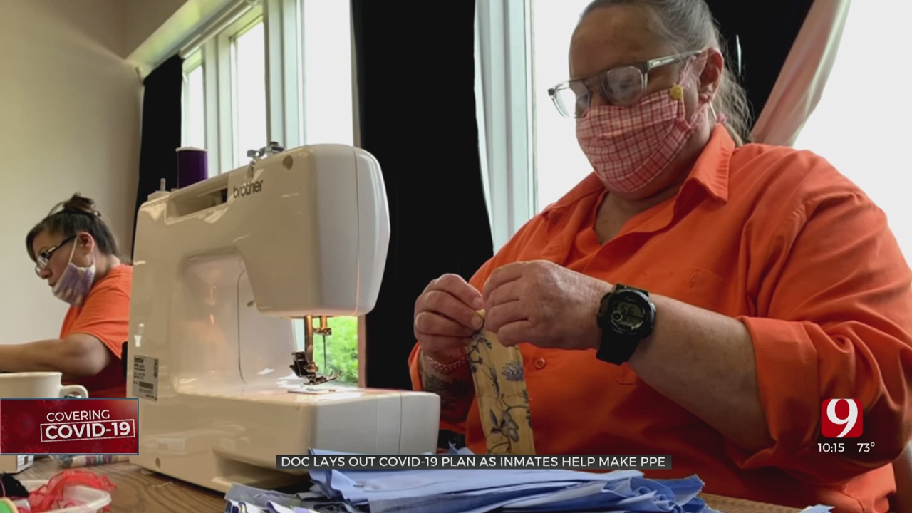 Oklahoma Inmates Make Masks To Combat Coronavirus (COVID-19)