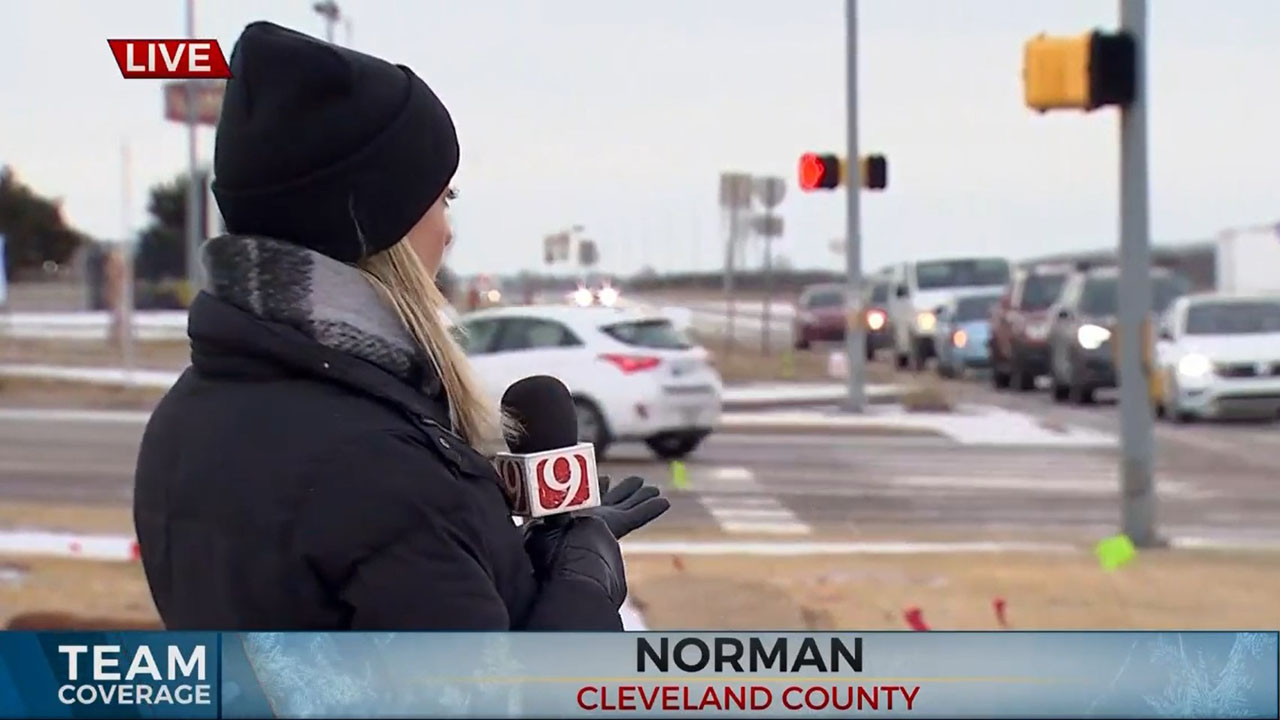 Oklahoma's Own Haley Weger On Driving Conditions In Norman