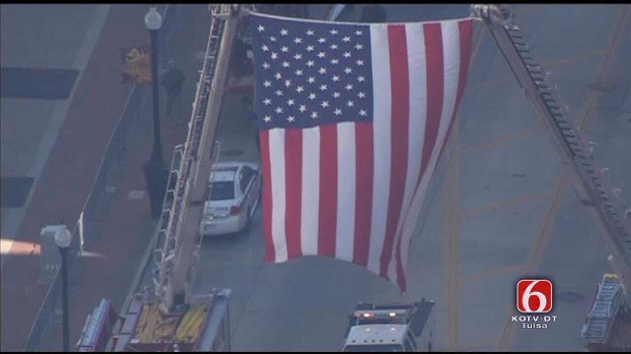 Osage SkyNews 6 HD: Huge American Flags Flown, Carried During Veterans Day Parade