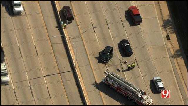 WEB EXTRA: Bob Mills SkyNews 9 HD Flies Over Fatal Wreck On I-40