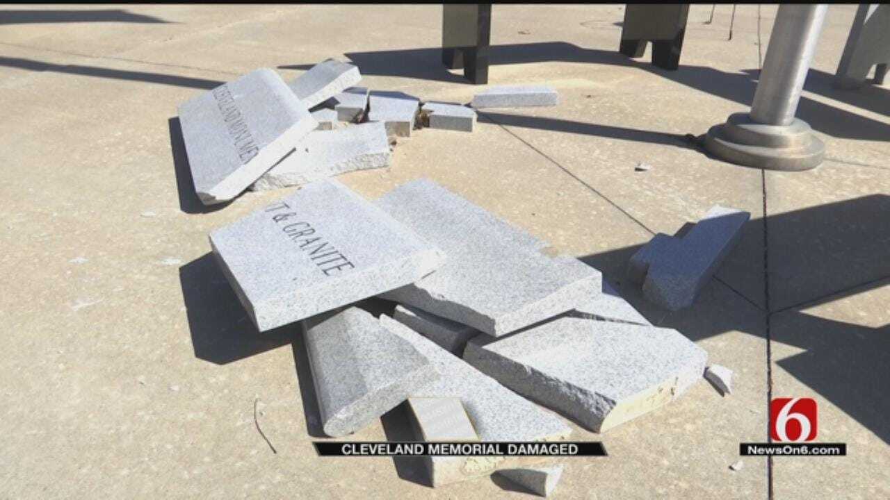 Damaged Cleveland Veterans Memorial Believed To Be Accident