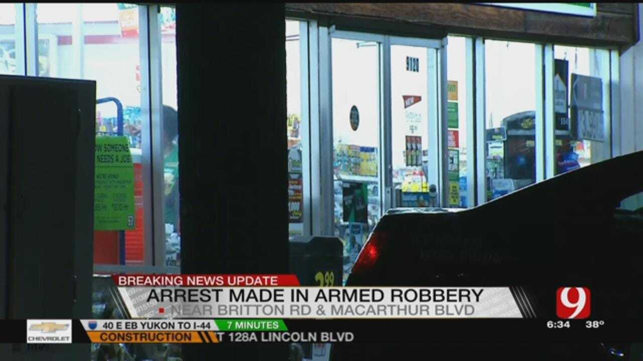 One Arrested In NW OKC Convenience Store Robbery