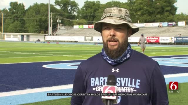 Bartlesville Cross Country Holds Special 9/11 Memorial Workout 