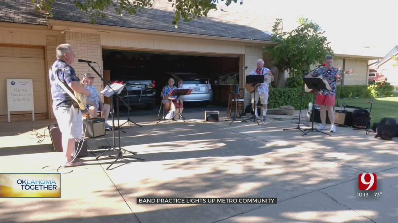 Band Practice Lifts Spirits Of NW OKC Neighbors During Pandemic