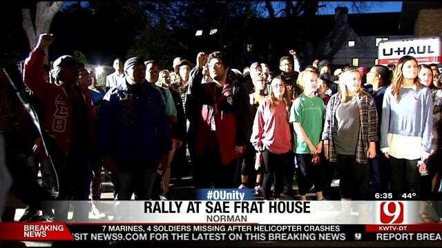 Protesters Speak Out Against SAE Racist Video