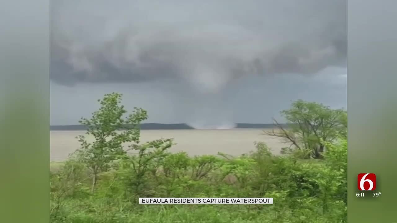 'Camera Doesn't Really Do It Justice': Waterspout On Lake Eufaula Captured On Social Media