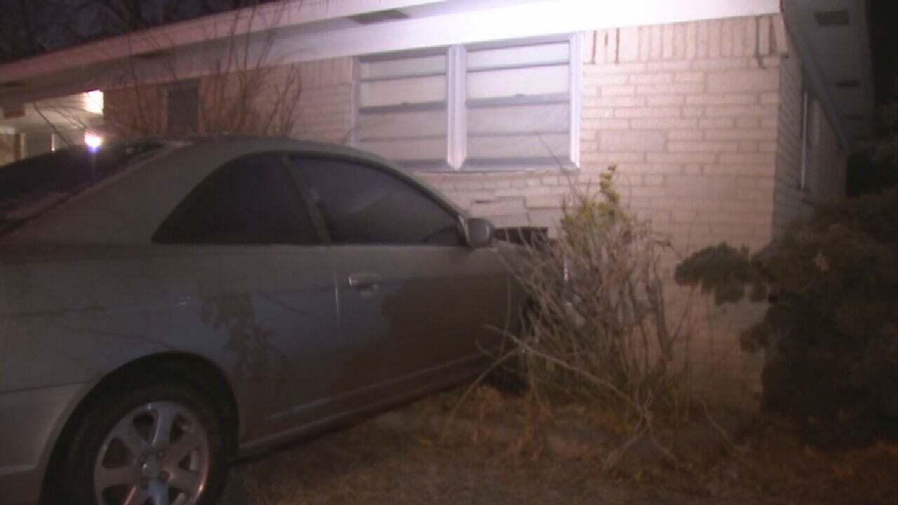 No Injuries Reported After Car Drives Into Home