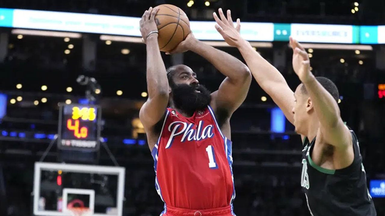 Harden Scores 45, Hits Late 3 As 76ers Down Celtics 119-115