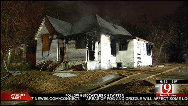 Authorities: Homeless Person May Have Started Fire Inside Vacant OKC Home