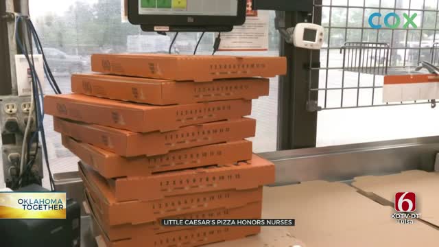 Little Caesars Donates Pizza To Oklahoma Healthcare Workers