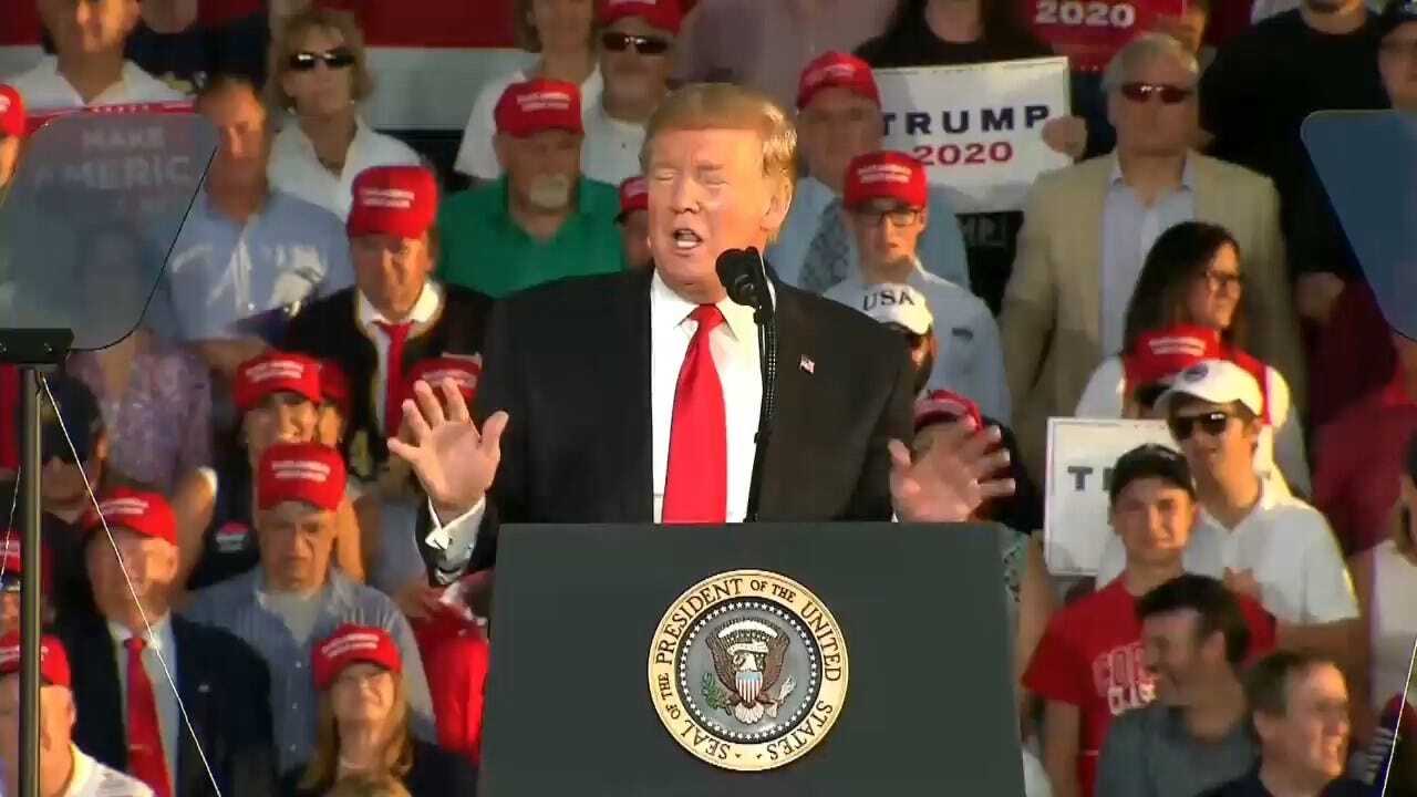 President Trump Holds Rally In Pennsylvania Amid Declining Rust Belt Support