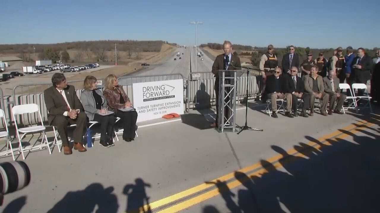 WEB EXTRA: Ceremony Marking Work Done On First Leg Of Turner Turnpike Expansion Project