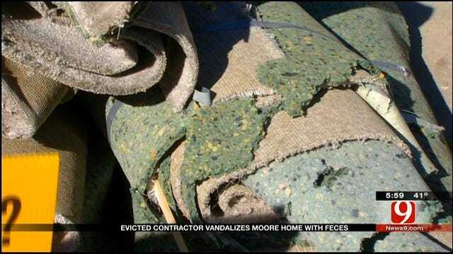 Evicted Contractor Vandalizes Moore Home With Feces
