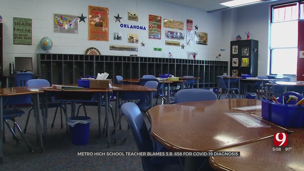 Teacher Blames Oklahoma Lawmakers As COVID's Delta Variant Spreads In Schools