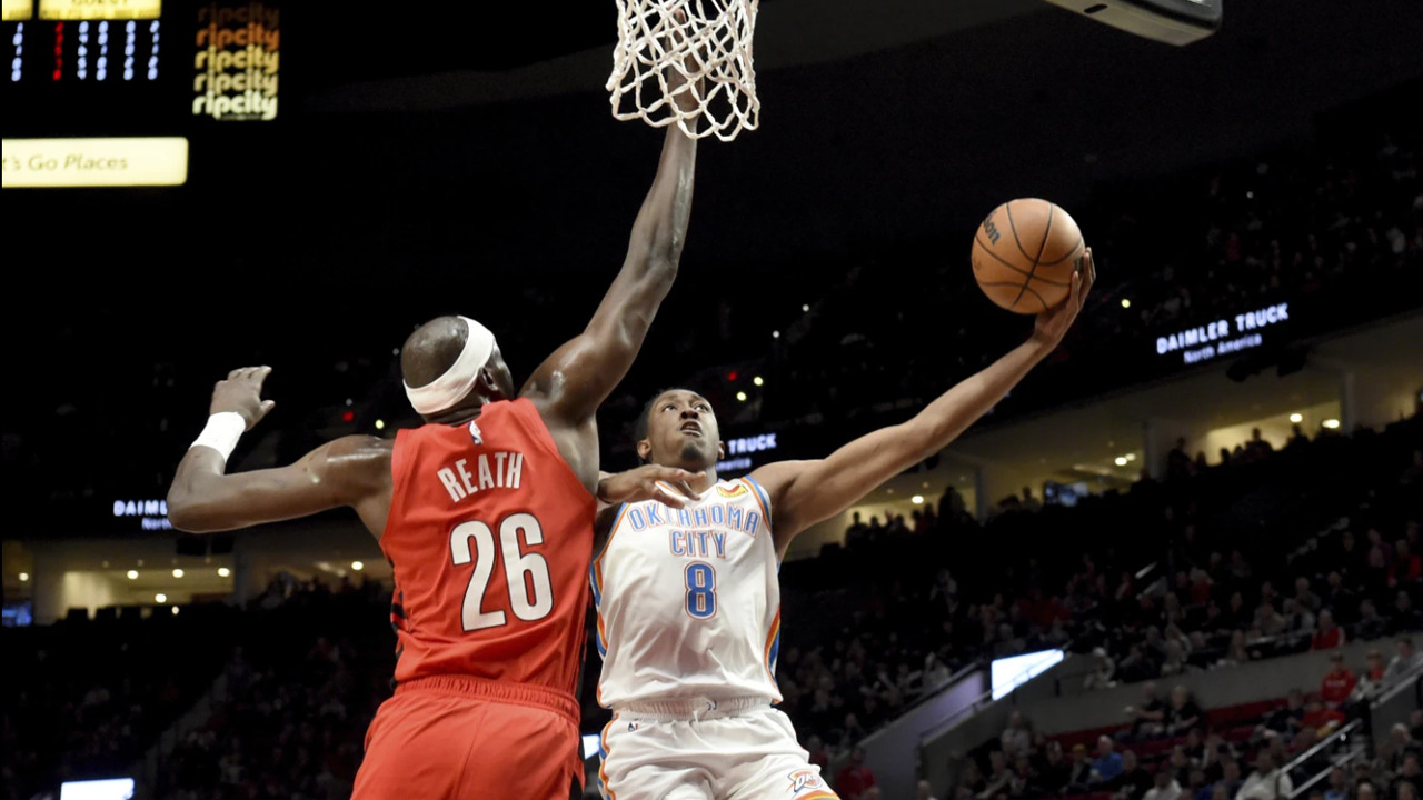 Gilgeous-Alexander Has 37 And Thunder Hold Off Blazers 128-120