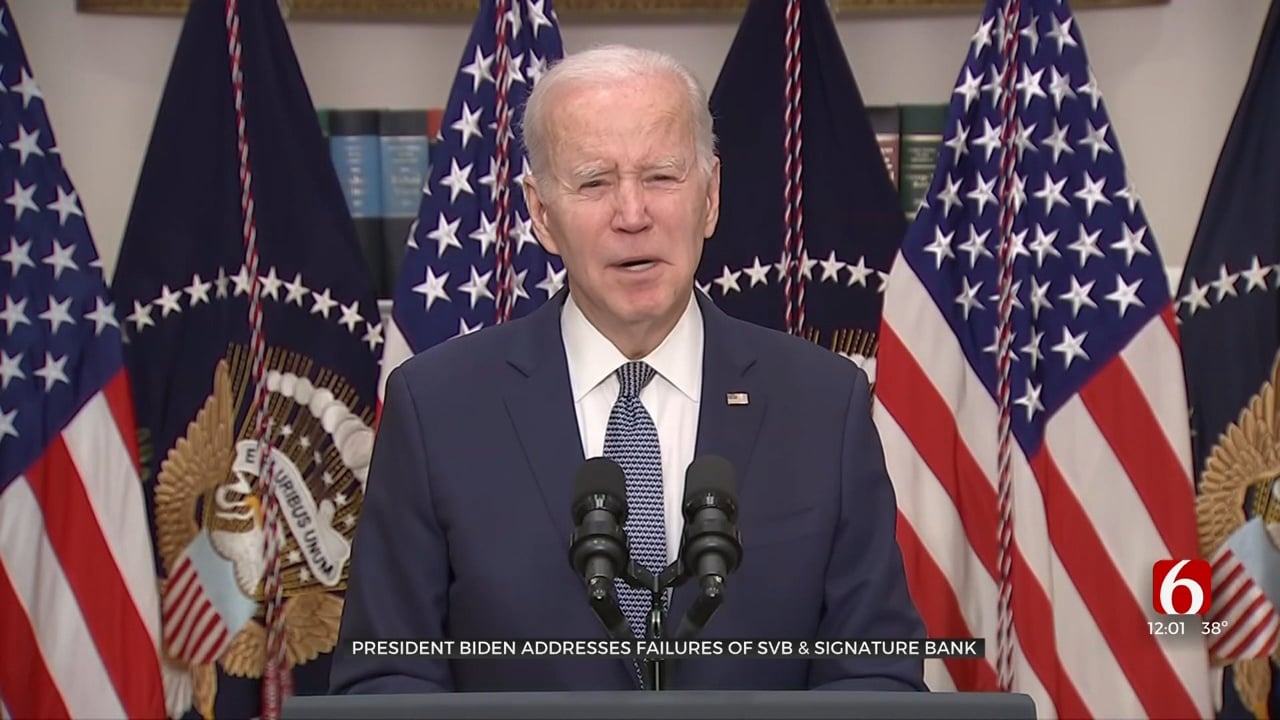 Biden Says Americans Can 'Rest Assured' Banking System Is Secure After Silicon Valley Bank Collapse