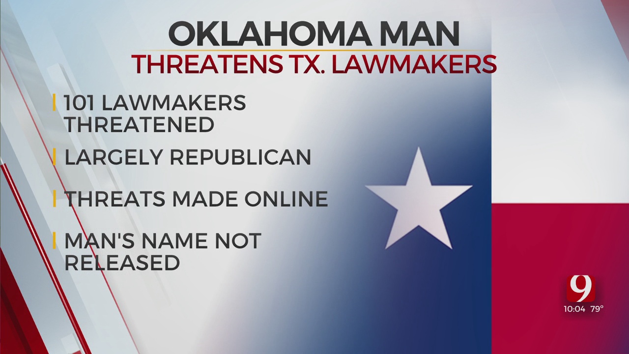 Unnamed Oklahoman Man Threatens Texas Lawmakers Online