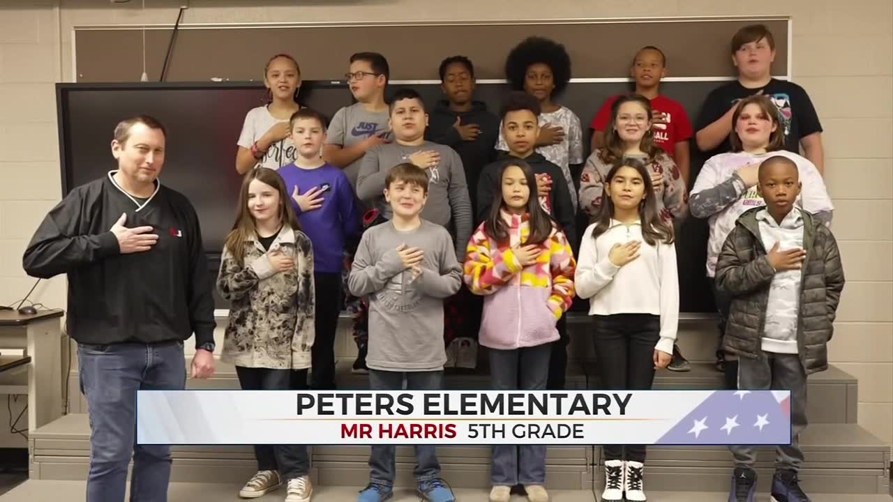 Daily Pledge: 3rd Grade Students From Peters Elementary 