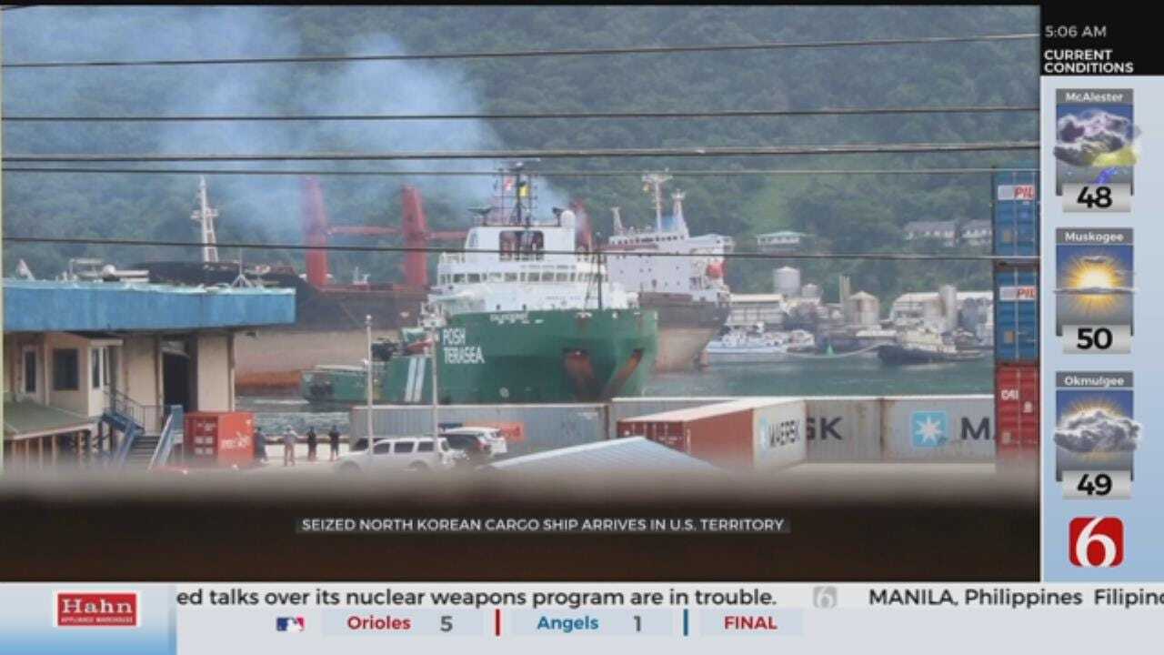 North Korean cargo ship seized by US arrives in American Samoa