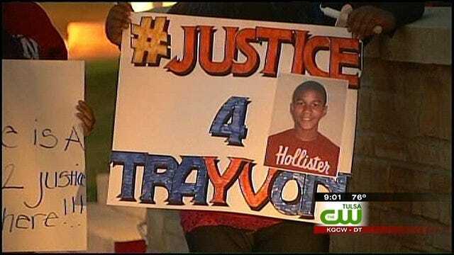 TU Students Hold Vigil For Trayvon Martin In Tulsa