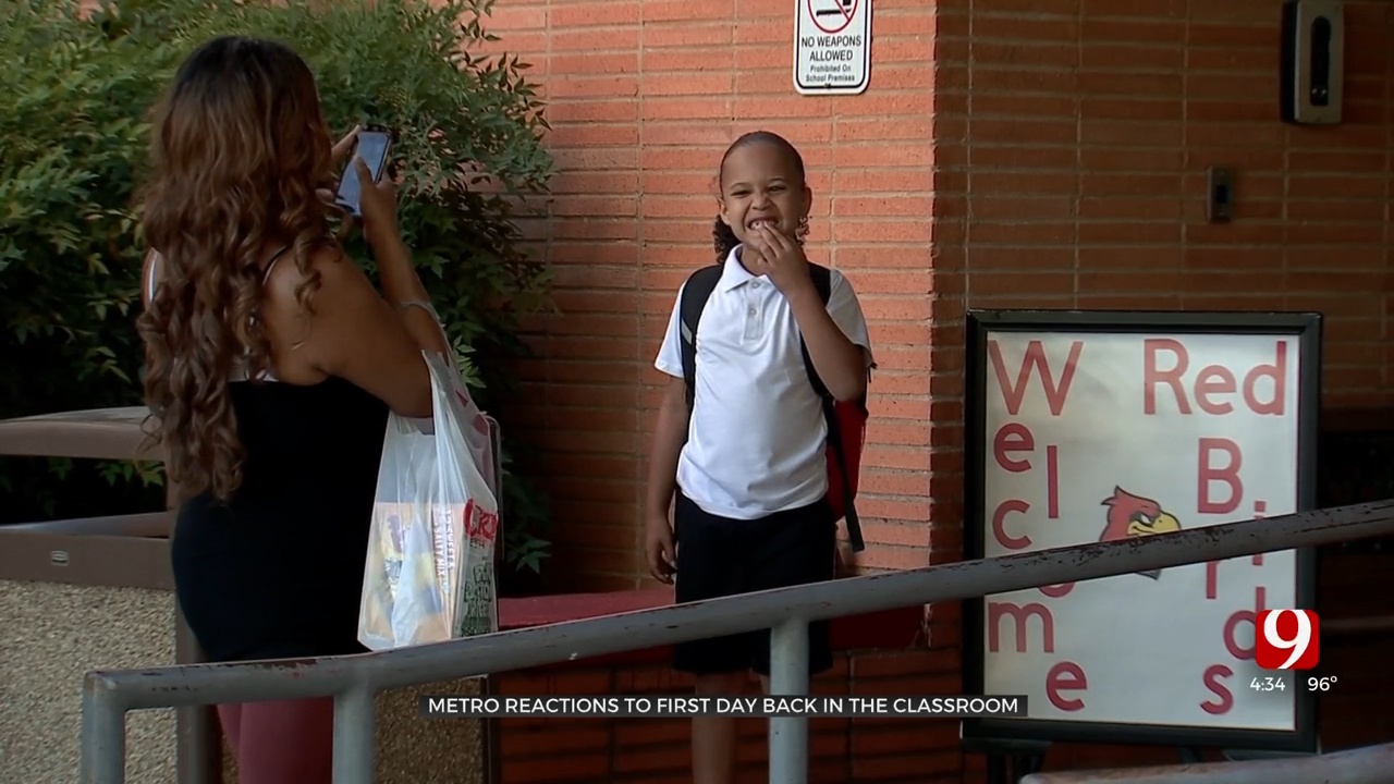 OKC Students, Parents Come To Terms With First Day Of School